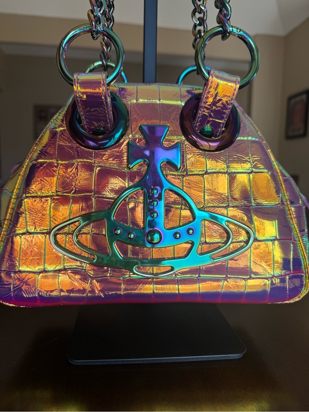 New Vivienne Westwood Orb Yasmine Holographic Purse - Picture 5 of 14